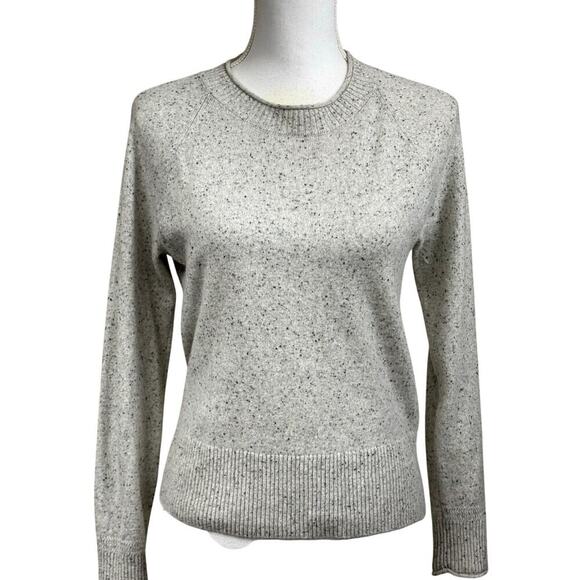 Madewell gray cashmere sweater, small, quiet luxury, timeless, minimalist - Picture 1 of 4